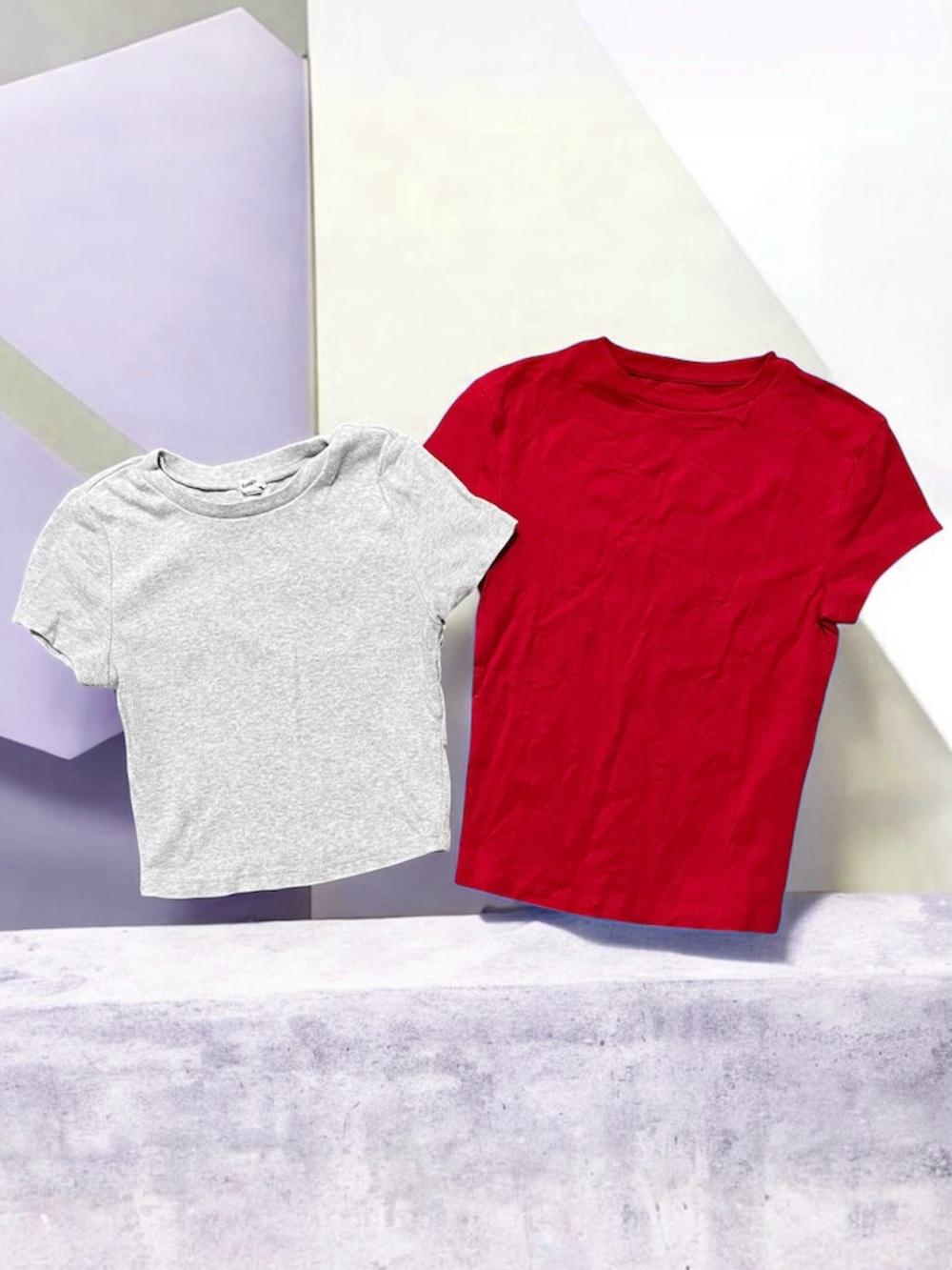 Garage & Wild Fable Short Sleeve Tee Duo • Gray & Red